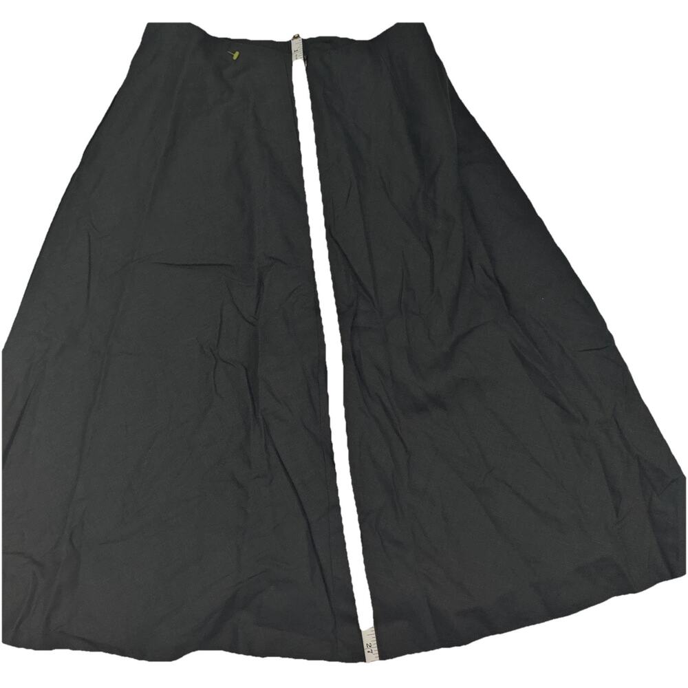 Talbots Petites Women’s Black ALine Midi Skirt Size 6P Linen Blend Made In Italy - Picture 7 of 9